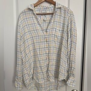 Frank & Eileen Eileen Relaxed Plaid Button-Up Shirt- size Medium